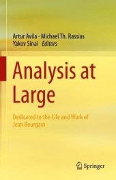 book Analysis at Large: Dedicated to the Life and Work of Jean Bourgain