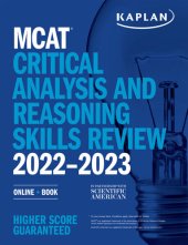 book MCAT Critical Analysis and Reasoning Skills Review 2022-2023: Online + Book