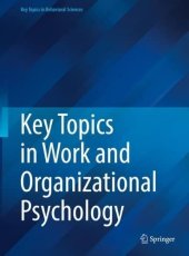 book Key Topics in Work and Organizational Psychology