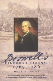 book Boswell's Edinburgh Journals: 1767-1786