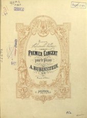 book Premier concert pour le Piano par A. Rubinstein