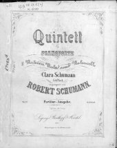 book Quintett fur Pianoforte, 2 Violinen, Viola und Violoncello von Robert Schumann