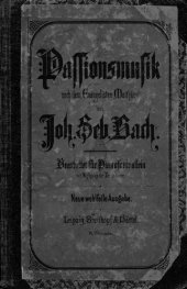 book Passionsmusik nach dem Evangeliften Mattfaus von J. S. Bach