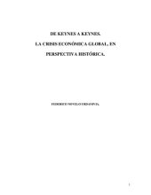 book De Keynes a Keynes. La crisis económica global en perspectiva histórica