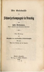 book Die Erlebnisse der Schweizerkompagnie in Venedig