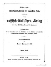 book Historische Denkwürdigkeiten der neuesten Zeit, enthaltend: Den Russisch-Türkischen Krieg von seiner Entstehung bis auf die Gegenwart