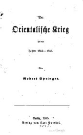 book Der Orientalische Krieg in den Jahren 1853-1855