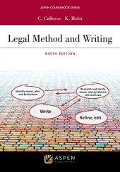 book Legal Method and Writing I: Predictive Writing