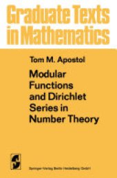 book Modular Functions and Dirichlet Series in Number Theory