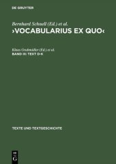 book Vocabularius ex quo: Text D–K