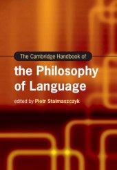 book The Cambridge Handbook of the Philosophy of Language