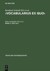 book Vocabularius ex quo: Text Q–Z