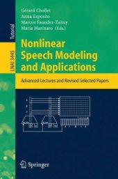 book Nonlinear Speech Modeling and Applications: Advanced Lectures and Revised Selected Papers