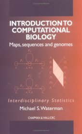 book Introduction to Computational Biology: Maps, Sequences and Genomes