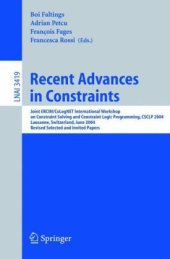 book Recent Advances in Constraints: Joint ERCIM/CoLogNET International Workshop on Constraint Solving and Constraint Logic Programming, CSCLP 2004, Lausanne, 