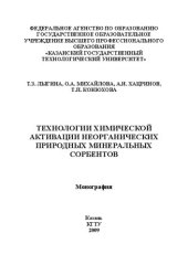 book Технологии химической активации неорганических природных минеральных сорбентов