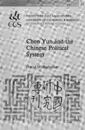 book Chen Yun and the Chinese Political System