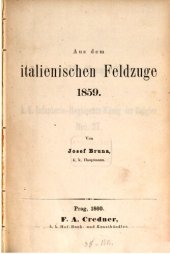 book Aus dem italienischen Feldzuge 1859