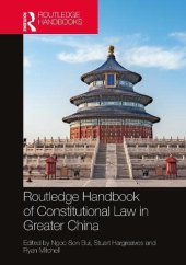 book Routledge Handbook of Constitutional Law in Greater China