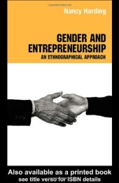 book Gender and Entrepreneurship: An Ethnographic Approach