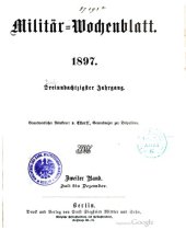 book Militär-Wochenblatt. Beigebunden: Militär-Literatur-Zeitung, Jg. 78