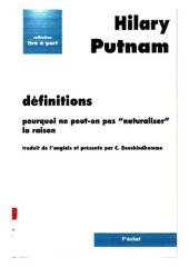 book Définitions - Pourquoi ne peut-on pas "naturaliser" la raison