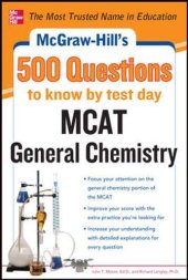 book McGraw-Hill's 500 MCAT General Chemistry Questions to Know by Test Day