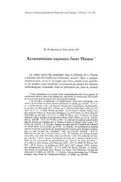 book Reverentissime exponens Frater Thomas