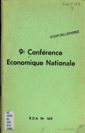 book 9è conférence économique nationale