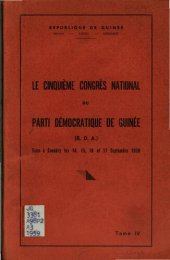 book Le Cinquième Congrès National du Parti Démocratique de Guinée (R. D. A.) tenu À Conakry les 14, 15, 16 et 17 Septembre 1959