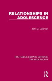 book Relationships in Adolescence