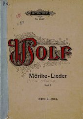 book Gedichte v. Eduard Morike fur eine hohe Singstimme und Klavier v. H. Wolf