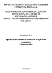 book Крупнотоннажные технологии получения водорода