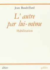 book L'autre par lui-même: Habilitation