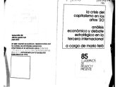 book La crisis del capitalismo en los años '20: análisis económico y debate estratégico en la Tercera Internacional