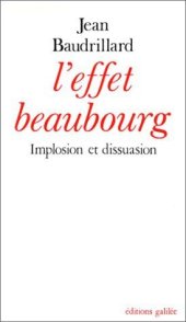 book L'effet Beaubourg