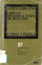 book Escritos sobre Rusia I: revelaciones sobre la historia diplomática secreta del siglo XVIII