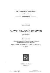 book Papyri graecae Schøyen (P.Schøyen I / P.Schoyen 1)