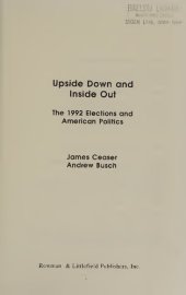 book Upside Down and Inside Out - 1992 Elections and American Politics