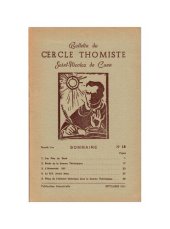 book Commentaires de la Somme Théologique de Saint Thomas dans le Bulletin du Cercle Thomiste - 1961-1988