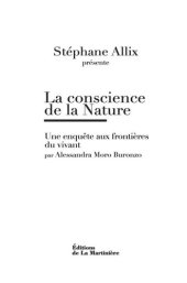 book La conscience de la Nature: Une enquête à la frontière du vivant