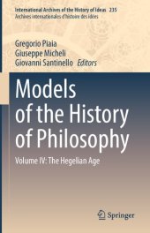 book Models of the History of Philosophy: Volume IV: The Hegelian Age