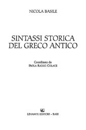 book Sintassi storica del greco antico