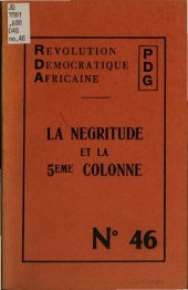 book La nègritude et la 5ème colonne