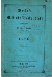 book Beihefte zum Militär-Wochenblatt