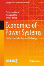 book Economics of Power Systems: Fundamentals for Sustainable Energy