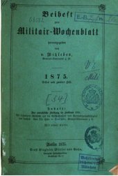 book Beihefte zum Militär-Wochenblatt