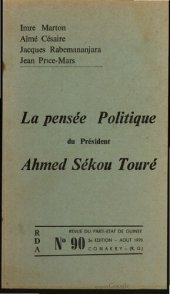 book La Pensée politique du président Ahmed Sékou Touré