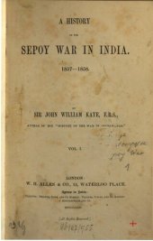 book A History of the Sepoy War in India 1857-1858