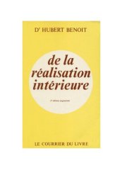 book De la réalisation intérieure